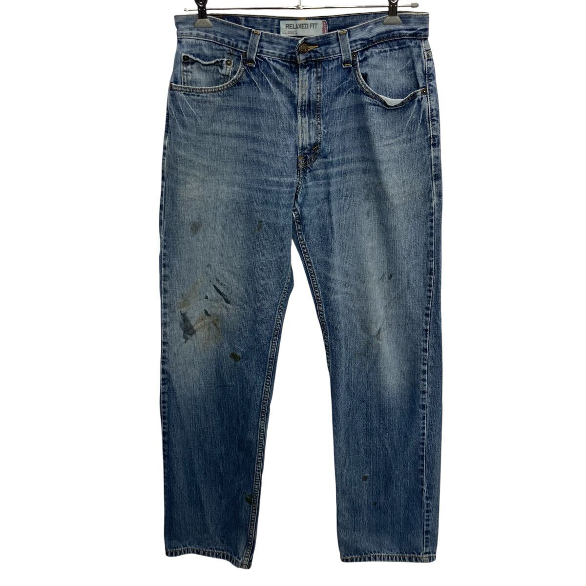 【中古】【古着】 Levi's550 デニムパンツ W34 ライトブルー リーバイス ジップアップ ゴールデンサイズ アメカジ デニム ジーンズ 2603-26