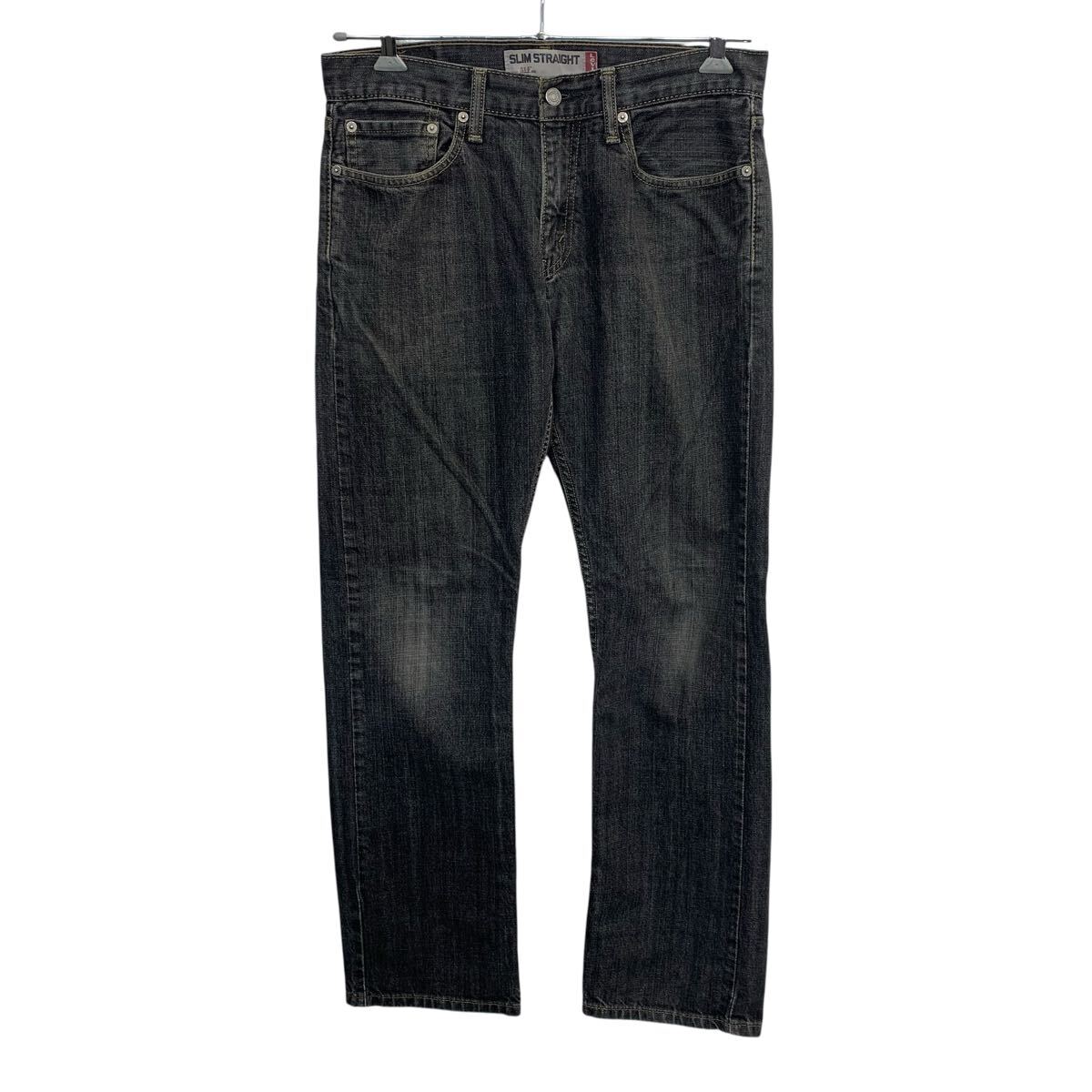 【中古】【古着】 メキシコ産 Levi's 514 デニムパンツ W31 ブラック リーバイス ジップアップ アメカジ デニム ジーンズ 2603-64