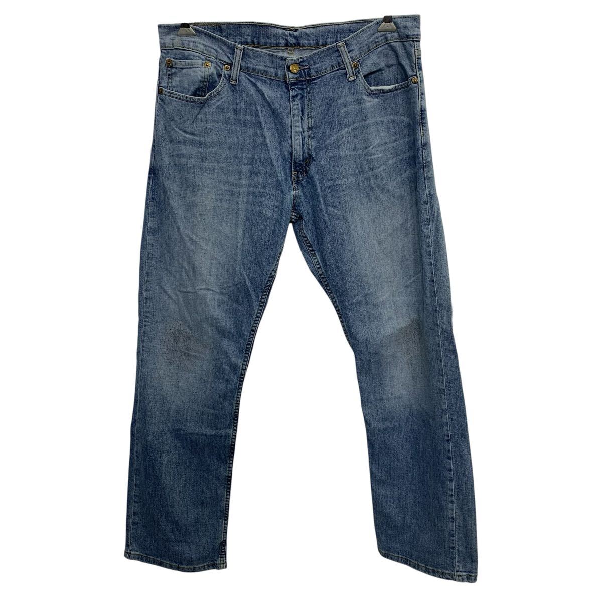 【中古】【古着】 メキシコ製 Levi's 514 デニムパンツ W36 ライトブルー リーバイス ジップアップ ゴールデンサイズ アメカジ デニム ジーンズ 2603-102