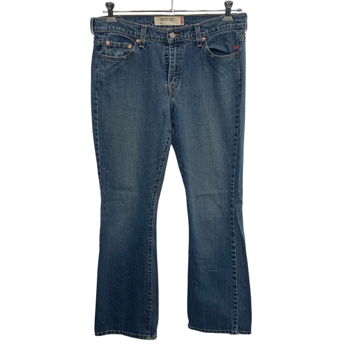 【中古】【古着】 Levi's 515 デニムパンツ W32 インディゴブルー リーバイス ジップアップ BOOT CUT アメカジ デニム ジーンズ 2603-66