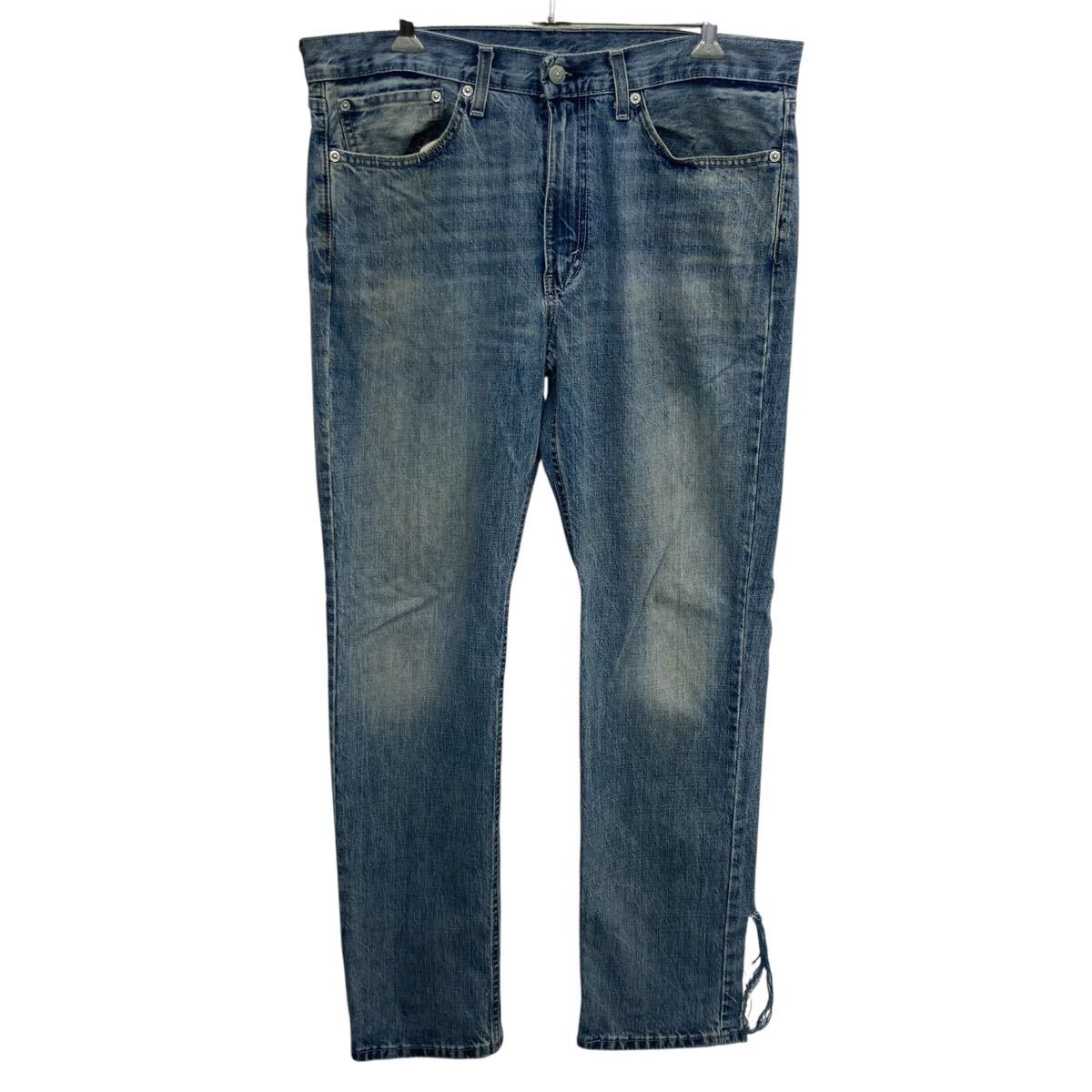 【中古】【古着】 メキシコ製 Levi's 514 デニムパンツ W34 ライトブルー リーバイス ジップアップ ゴールデンサイズ アメカジ デニム 2603-85