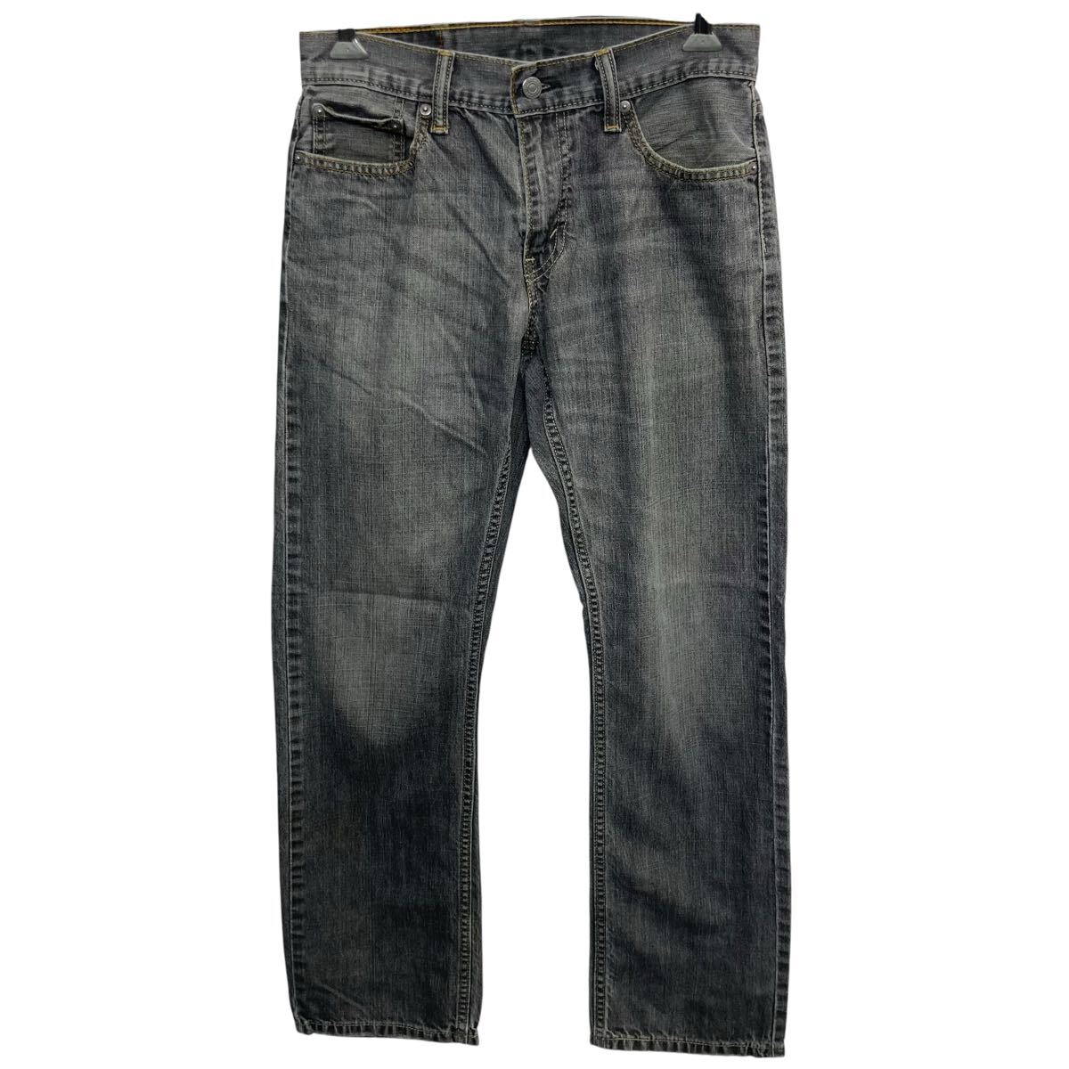 【中古】【古着】 Levi's 514 デニムパンツ w29 チャコールグレー リーバイス ジップアップ アメカジ デニム ジーンズ 2603-89