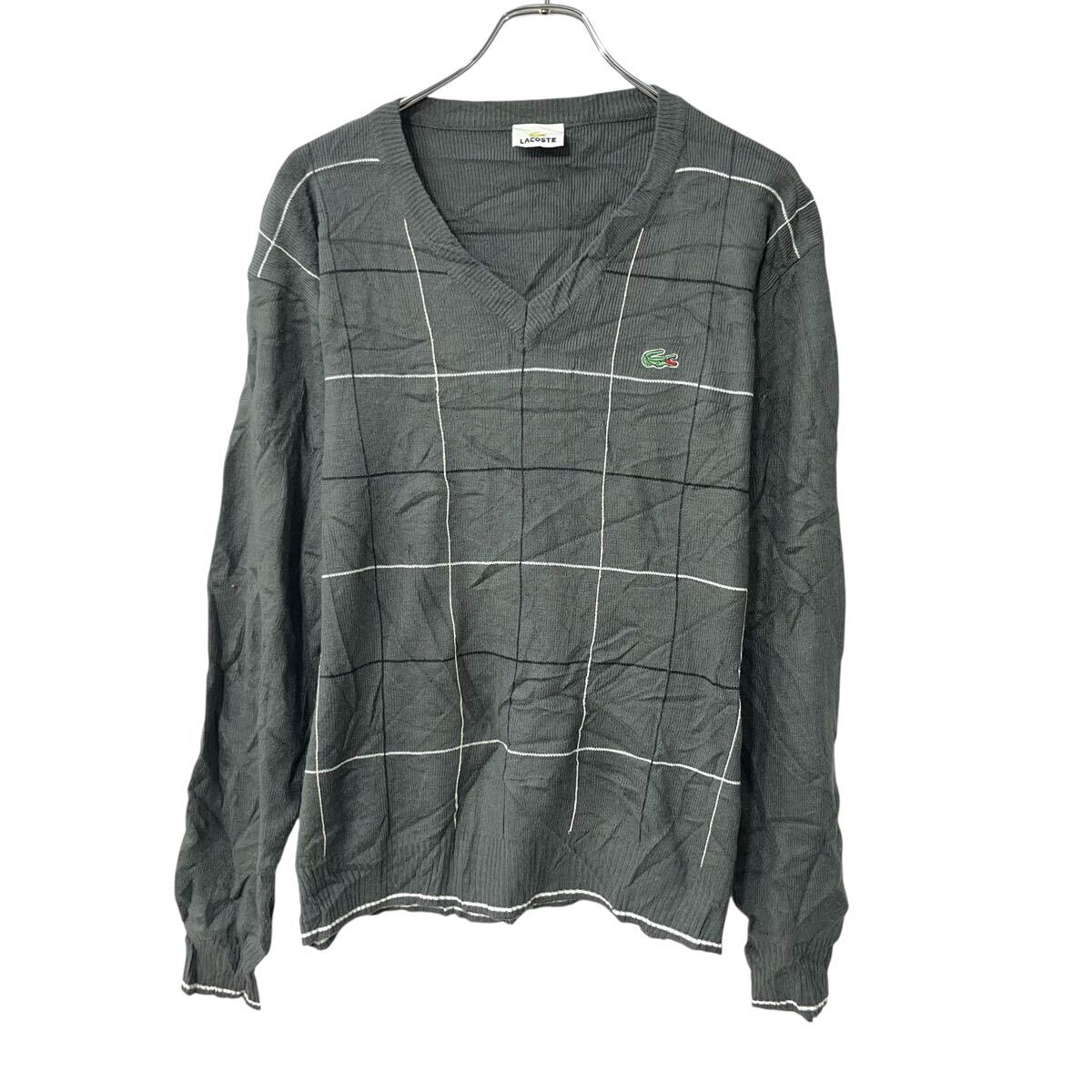 【中古】【古着】 LACOSTE アクリルニ