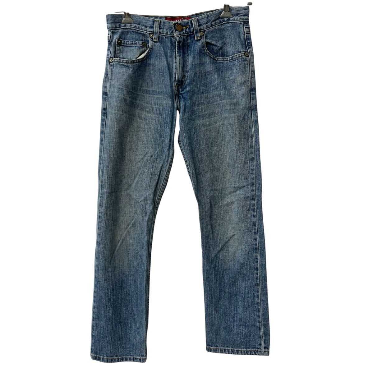 【中古】【古着】 メキシコ製 Levi's 514 デニムパンツ レディース W28 ブルー リーバイス ジップアップ コットン アメカジ デニム ジーンズ 2603-188