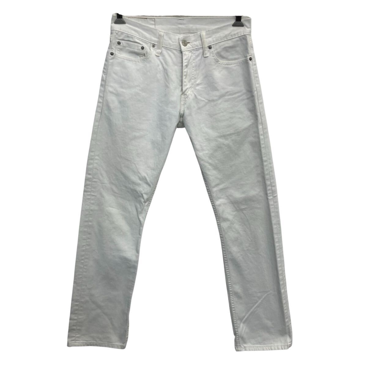 【中古】【古着】 Levi's 514 デニムパンツ W29 ホワイト リーバイス ジップアップ コットン デニム アメカジ ジーンズ 2603-212