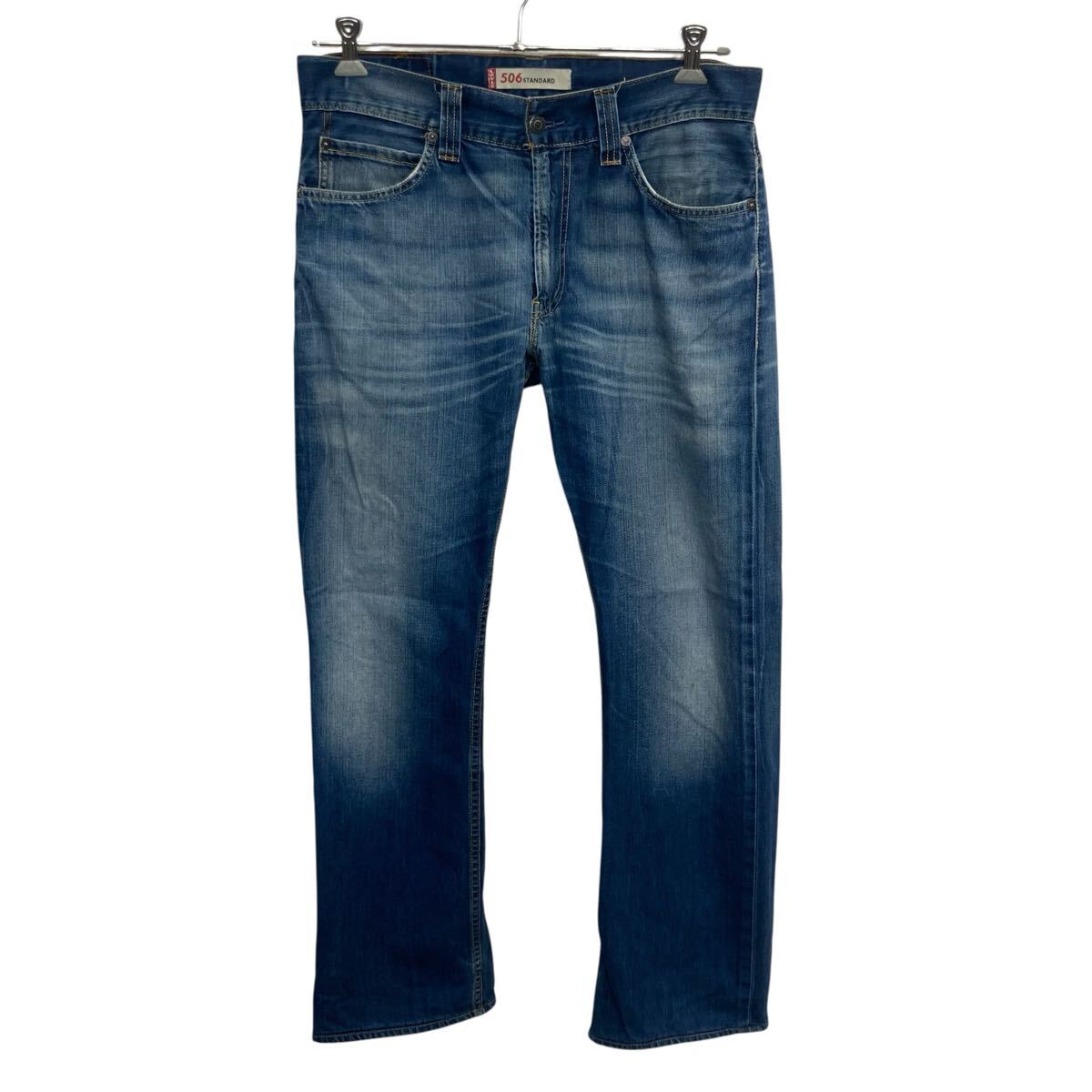 【中古】【古着】 Levi's 506 デニムパンツ W34 インディゴ リーバイス ジップアップ アメカジ ジーンズ デニム コットン 2603-216