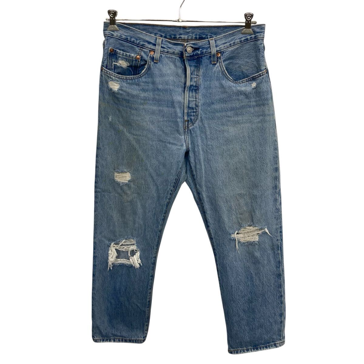 Pants - 【中古】【古着】 Levi's 501 デニムパンツ W31 ライトブルー リーバイス ボタンフライ コットン デニム アメカジ ジーンズ 2603-222