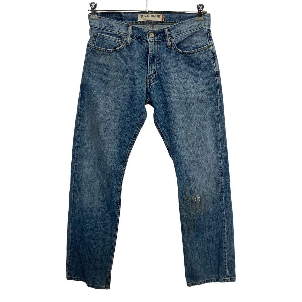 【中古】【古着】 Levi's 514 デニムパンツ W31 ライトブルー リーバイス ジップアップ アメカジ ジーンズ デニム コットン 2603-223
