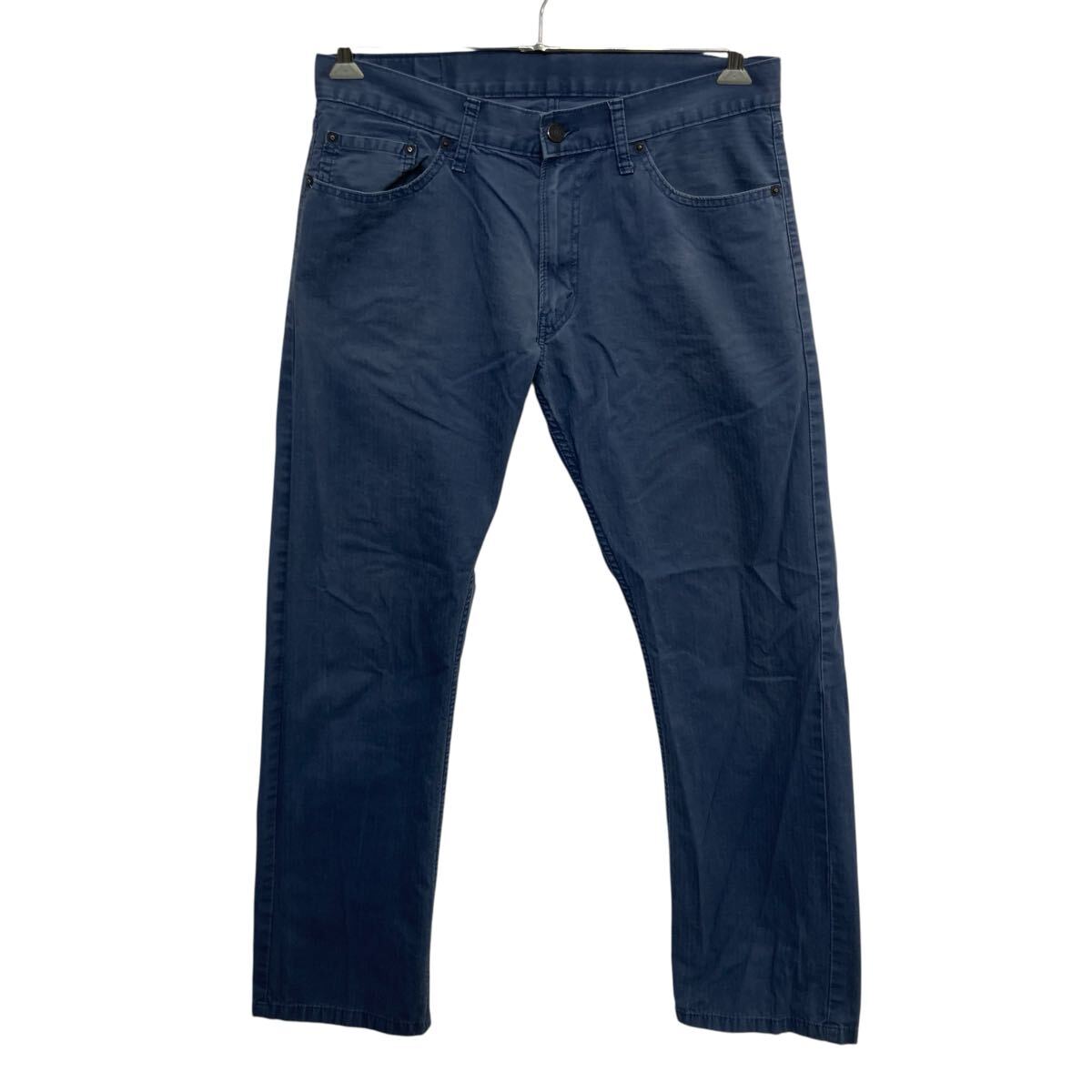 【中古】【古着】 Levi's 514 デニムパンツ W34 ダークブルー リーバイス ジップアップ アメカジ ジーンズ デニム コットン 2603-247