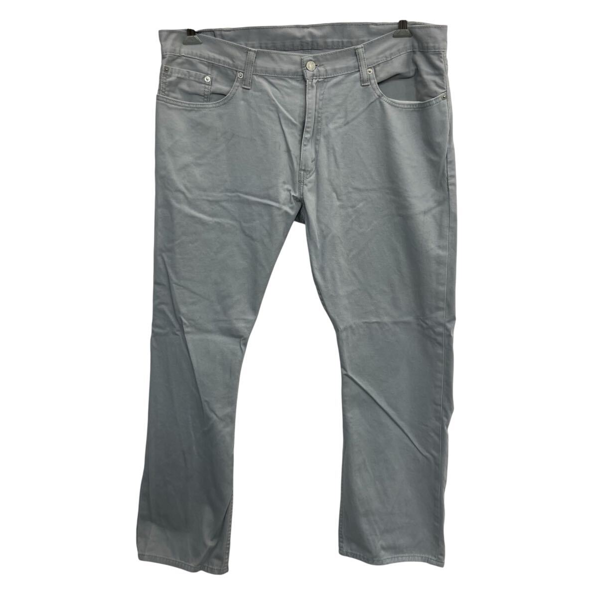【中古】【古着】 Levi's 514 ワークパンツ W38 ライトグレー リーバイス ジップアップ ワーク カジュアル 無地 ビッグサイズ 2603-304