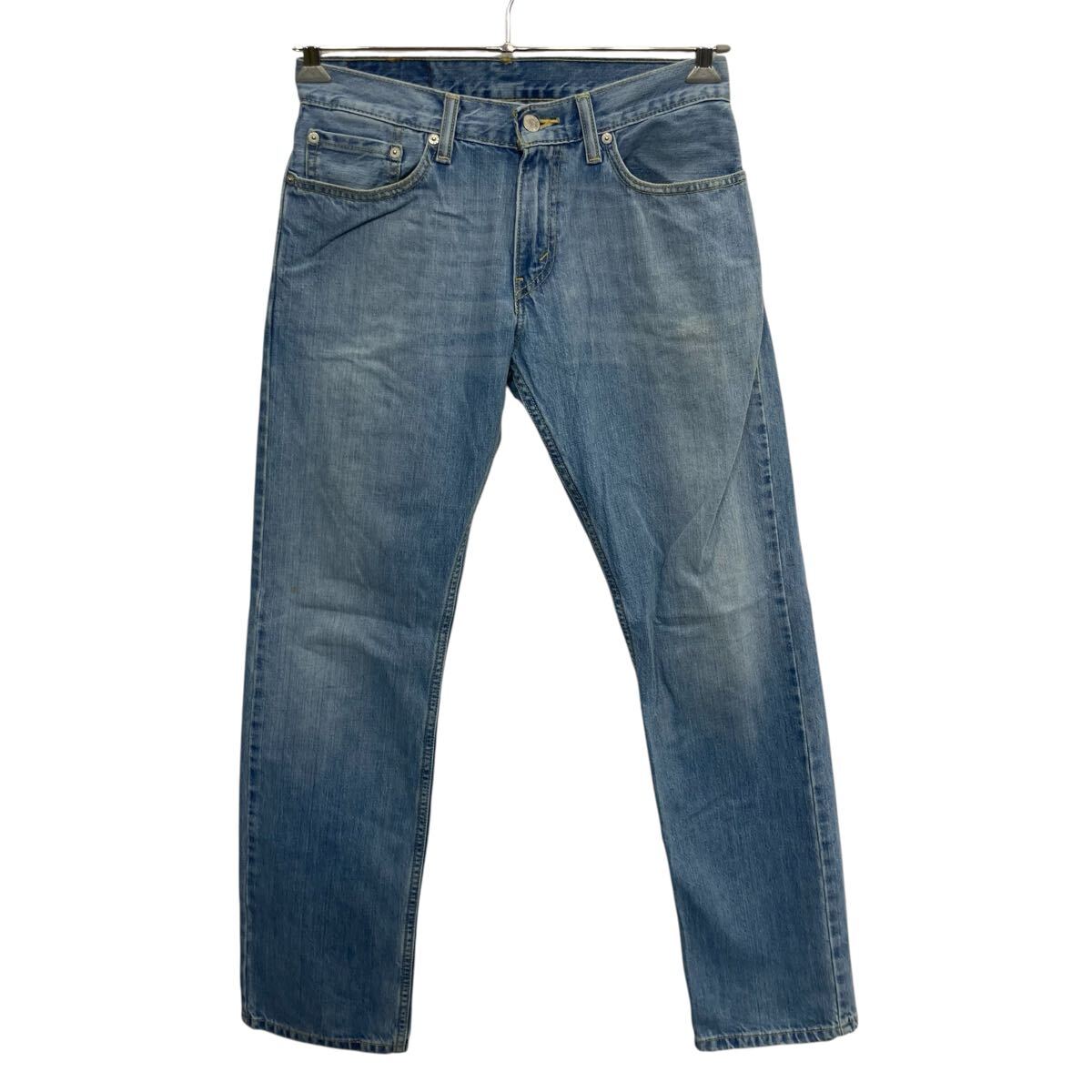 【中古】【古着】 Levi's 514 デニムパンツ W31 ライトブルー リーバイス ジップアップ デニム コットン アメカジ ジーンズ 2603-381