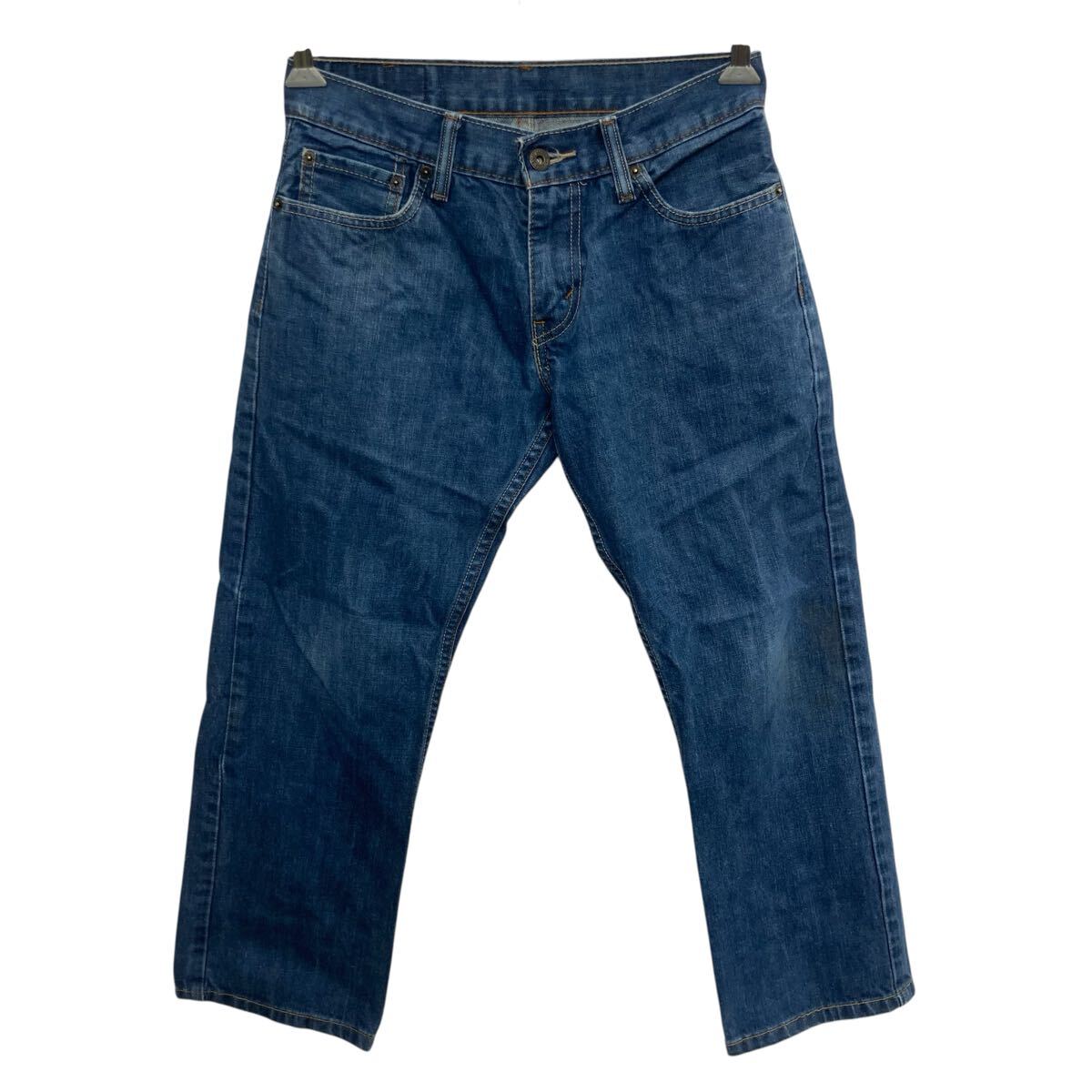 【中古】【古着】 Levi's 514 デニムパンツ W29 ブルー リーバイス ジップアップ デニム コットン アメカジ ジーンズ 2603-386
