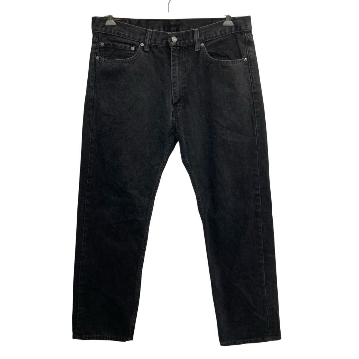 【中古】【古着】 Levi's 505 デニムパンツ W38 ブラック リーバイス ジップアップ ビッグサイズ デニム コットン アメカジ ジーンズ 2603-399