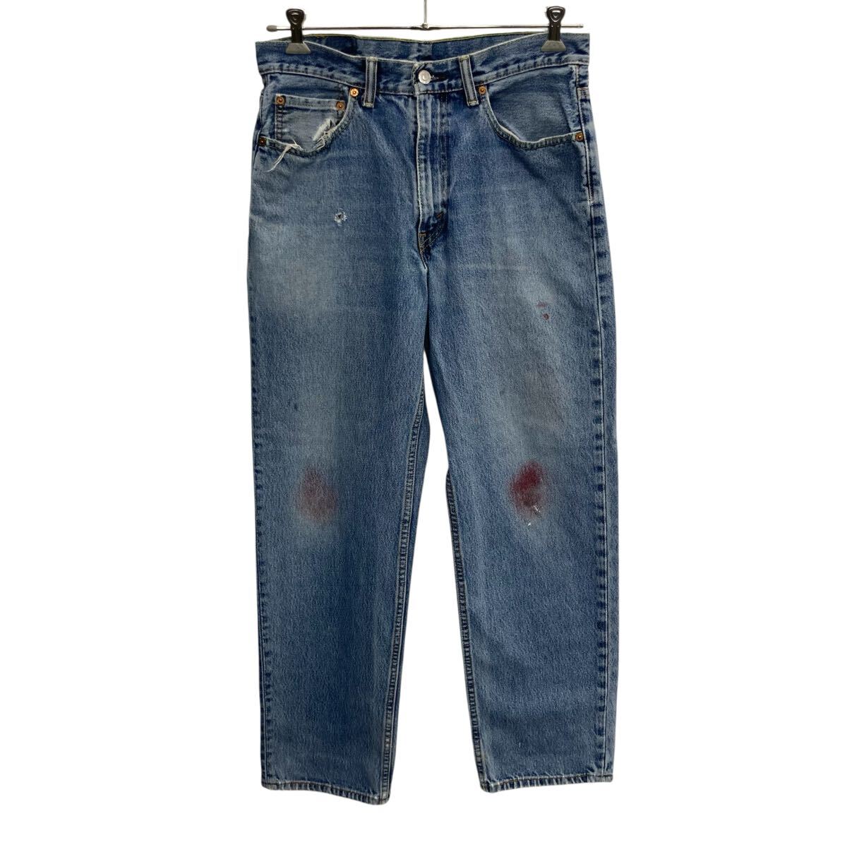 【中古】【古着】 メキシコ製 Levi's550 デニムパンツ W33 ライトブルー リーバイス ゴールデンサイズ アメカジ デニム ジーンズ 2603-468