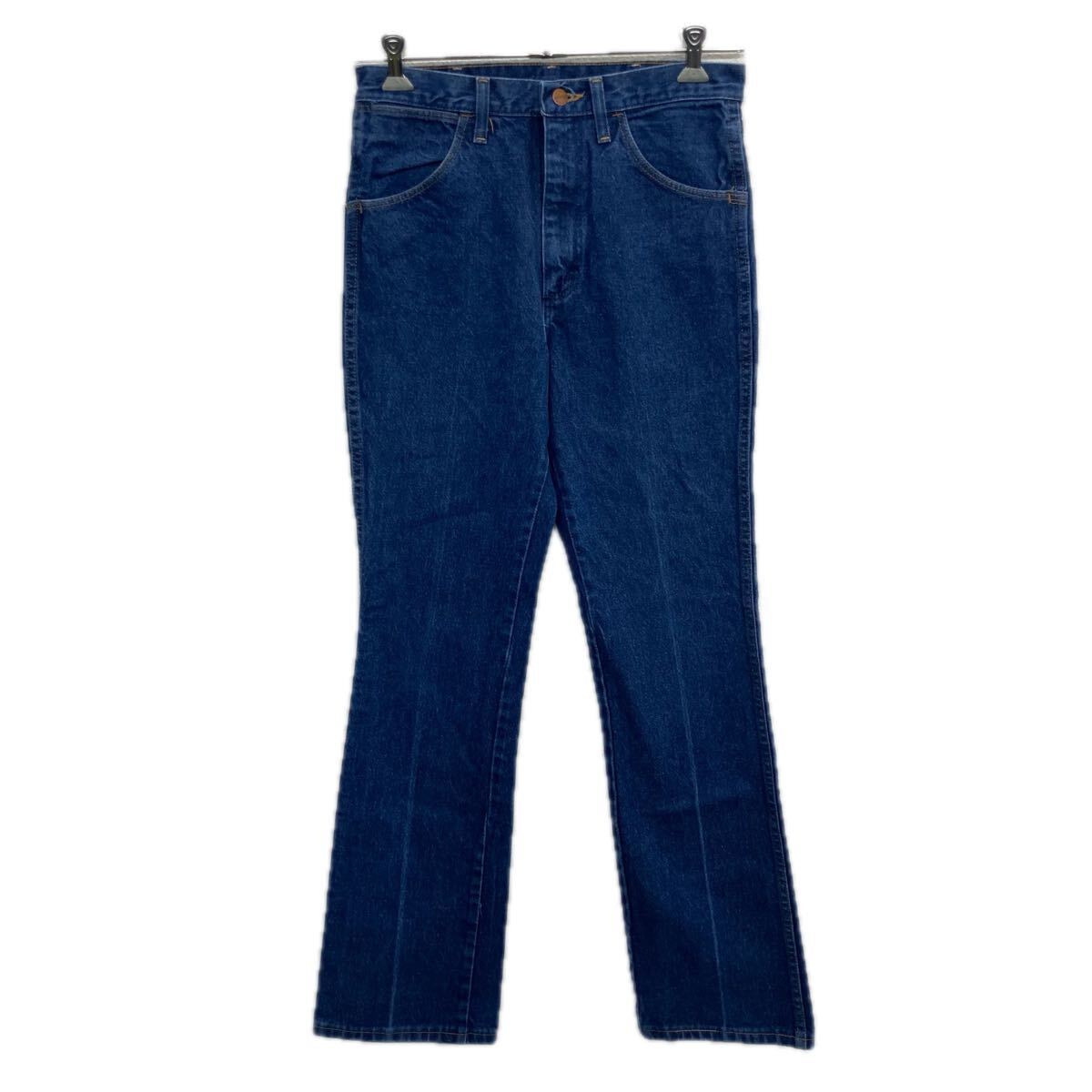 Rakuten - 【中古】【古着】 メキシコ製 Wrangler デニムパンツ W31 インディゴブルー ラングラー ジップアップ 革パッチ アメカジ デニム ジーンズ 2604-25