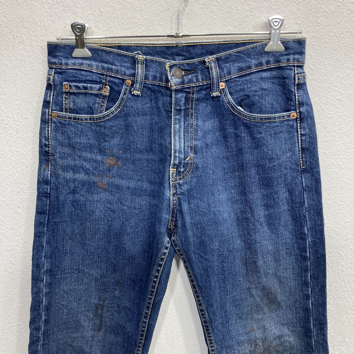 【中古】【古着】 Levi's 505 デニムパンツ W30 インディゴブルー リーバイス ジップアップ コインポケット ジップフライ アメカジ デニム ジーンズ 2604-57 2