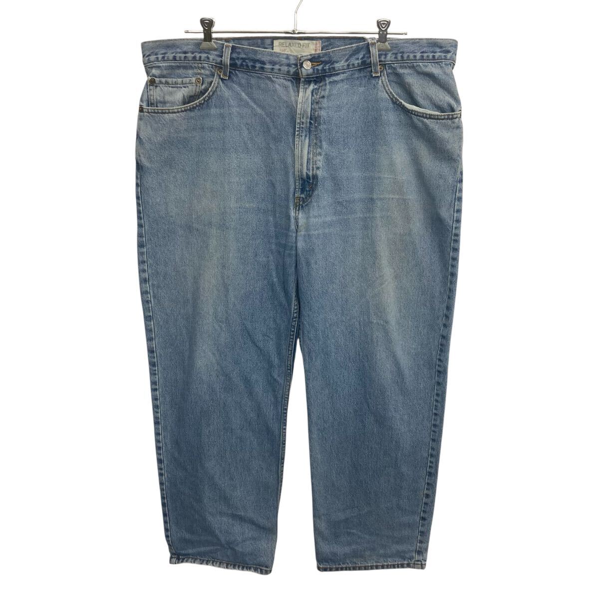 【中古】【古着】 Levi's550 デニムパンツ W44 ライトブルー リーバイス ジップアップ ビッグサイズ コインポケット アメカジ デニム ジーンズ 2604-81