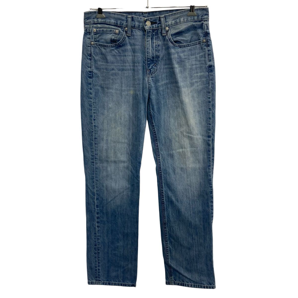 【中古】【古着】 Levi's 514 デニムパンツ W33 ライトブルー リーバイス ジップアップ コインポケット アメカジ デニム ジーン 2604-167