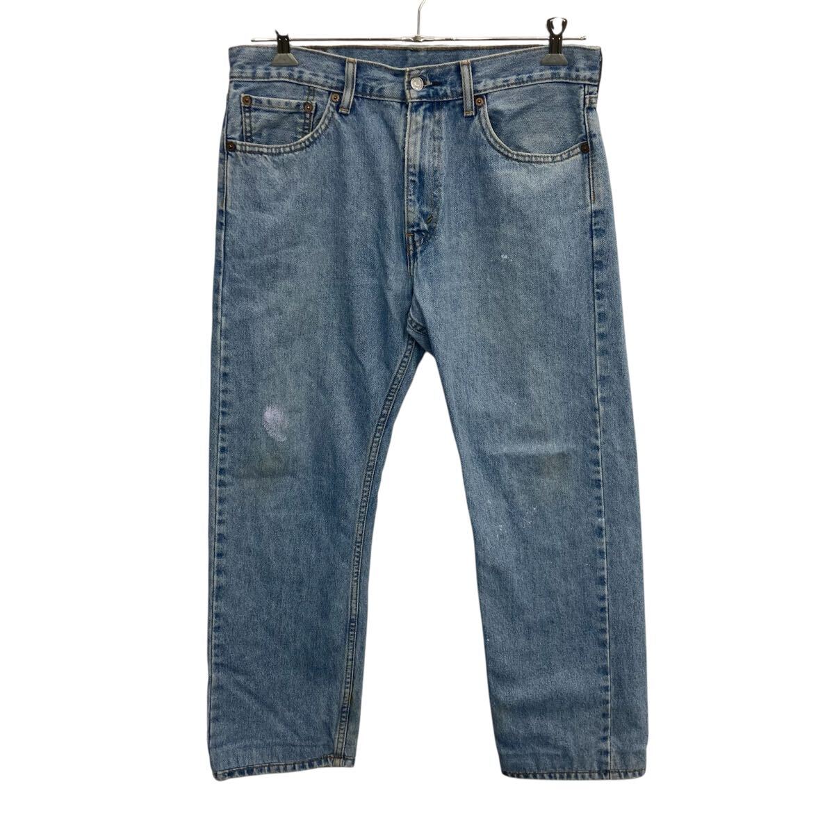 【中古】【古着】 Levi's 505 デニムパンツ W33 ライトブルー リーバイス ジップアップ コインポケット アメカジ デニム ジーンズ 2604-180