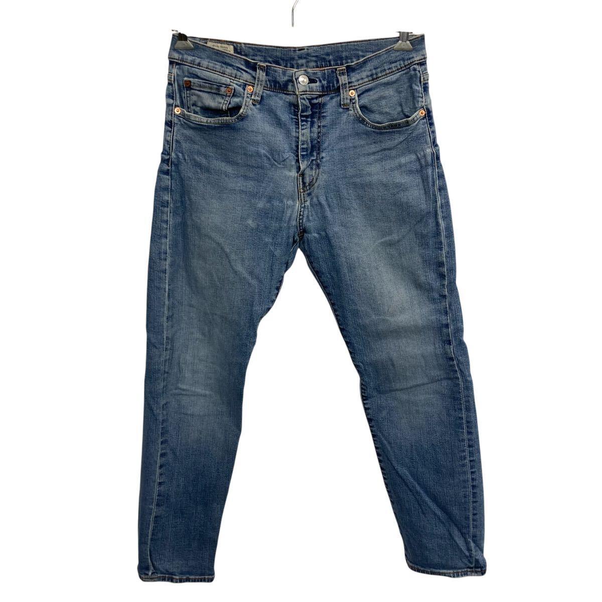 【中古】【古着】 Levi's 502 デニムパンツ W33 ブルー リーバイス ジップアップ 革パッチ コインポケット アメカジ デニム ジーンズ 2604-288