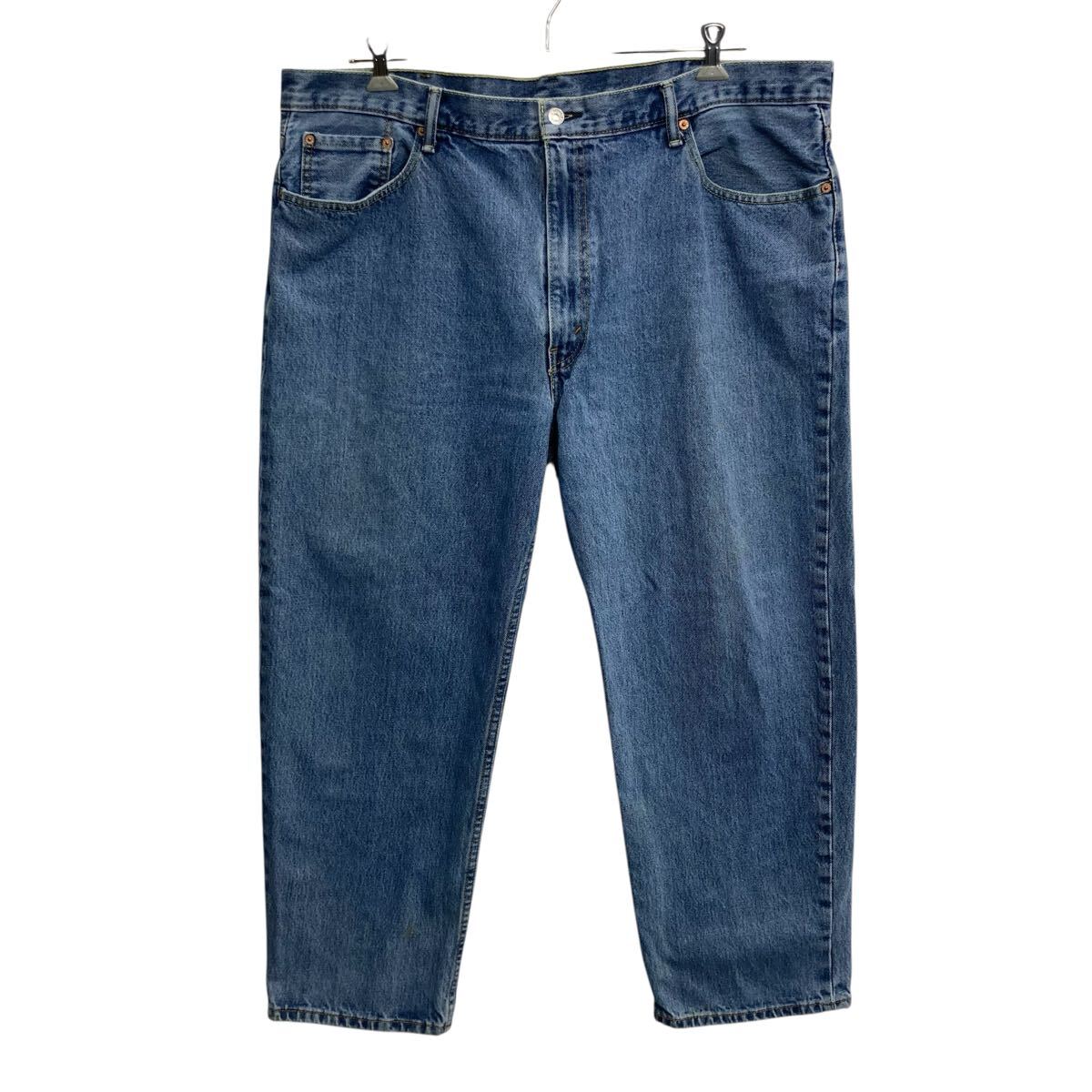 Rakuten - 【中古】【古着】 Levi's 550 デニムパンツ W42 インディゴブルー リーバイス ジップアップ ビッグサイズ コインポケット アメカジ デニム ジーンズ 2604-343