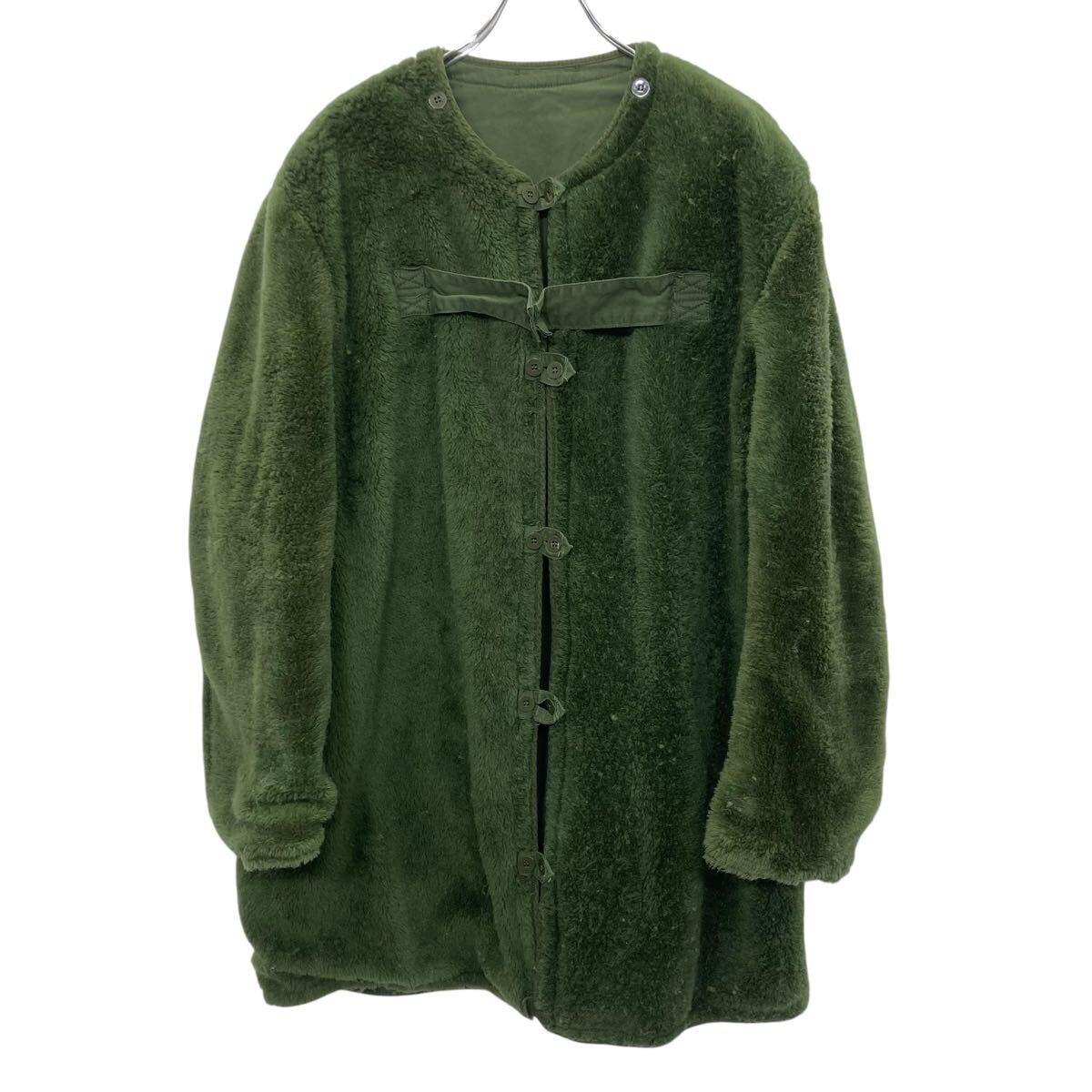 【中古】【古着】 スウェーデン軍 Mー59 リバーシブル ボアライナー C58 オリーブ ボタン フィールドコート ユーロ ミリタリー ライナー 冬物 a804-5732