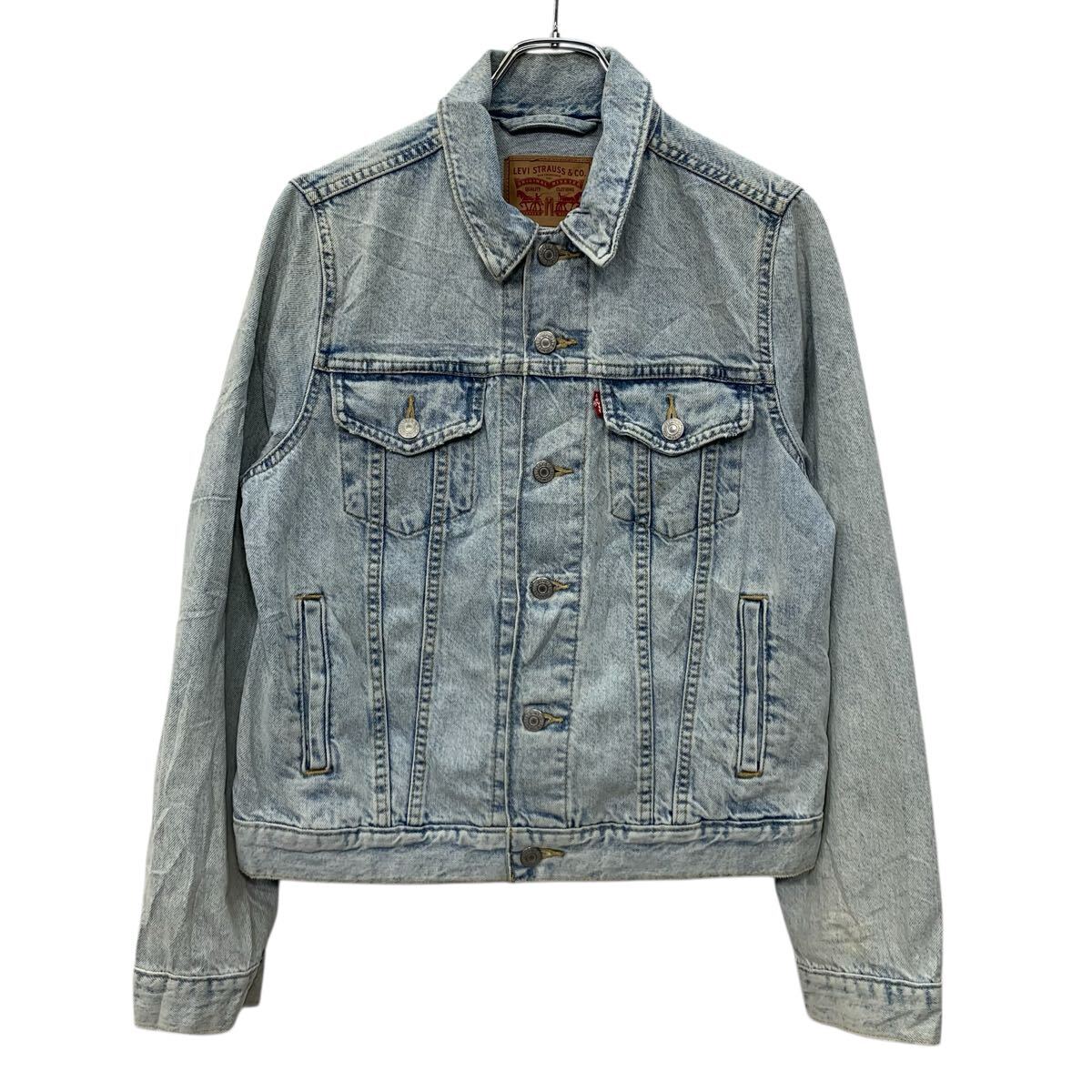 【中古】【古着】 Levi's デニムジャケット M ライトブルー リーバイス ボタン 胸ポケット アメカジ デニム アウター カジュアル 春秋物 a804-5752