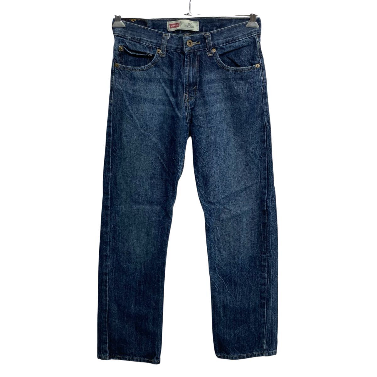 【中古】【古着】 Levi's 514 レディース デニムパンツ W28 ブルー リーバイス ジップアップ ストレート 紙タグ アメカジ デニム ジーンズ 2604-409