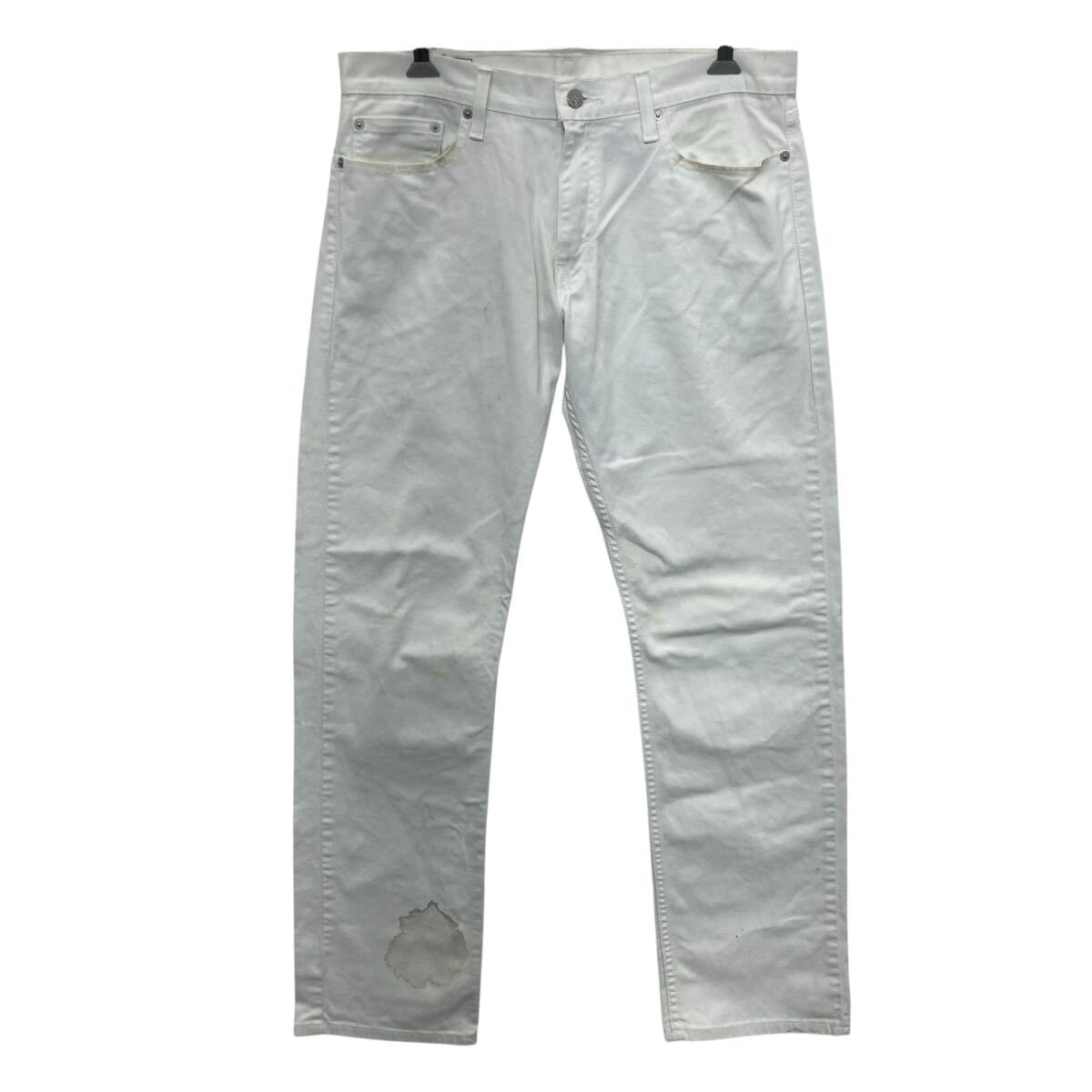【中古】【古着】 メキシコ製 Levi's 514 デニムパンツ W514 ホワイト リーバイス ジップアップ ゴールデンサイズ アメカジ デニム ジーンズ 2604-430