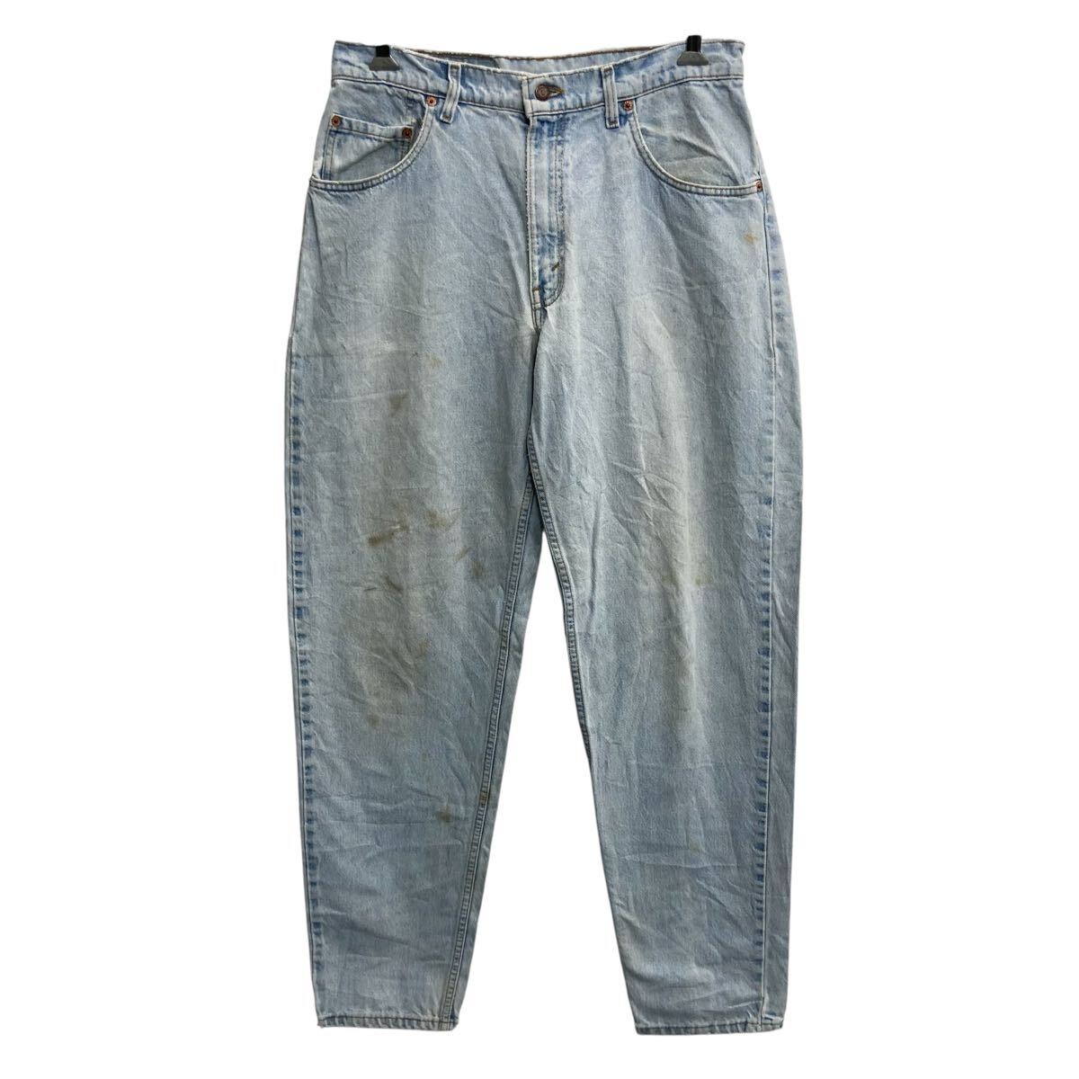 【中古】【古着】 〜00s Levi's 560 デニムパンツ W34 ライトブルー リーバイス ジップアップ 〜00年代 ルーズフィット アメカジ デニム ジーンズ 2604-502
