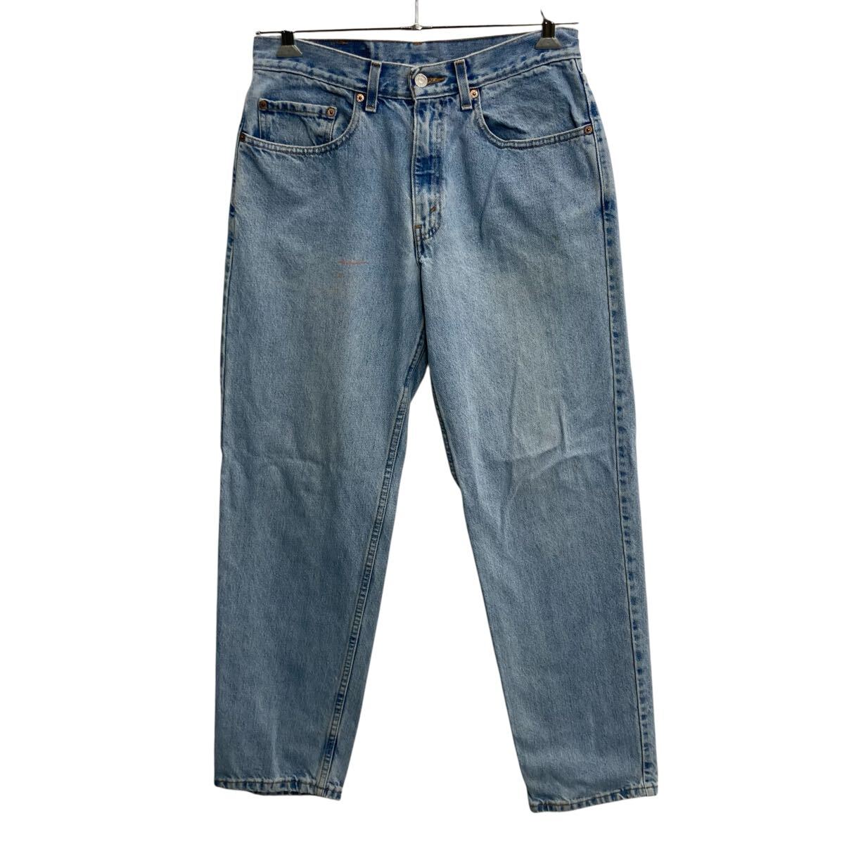 Rakuten - 【中古】【古着】 00s メキシコ製 Levi's 550 デニムパンツ W32 ブルー リーバイス ジップアップ 02年製 紙タグ アメカジ デニム ジーンズ 2604-530