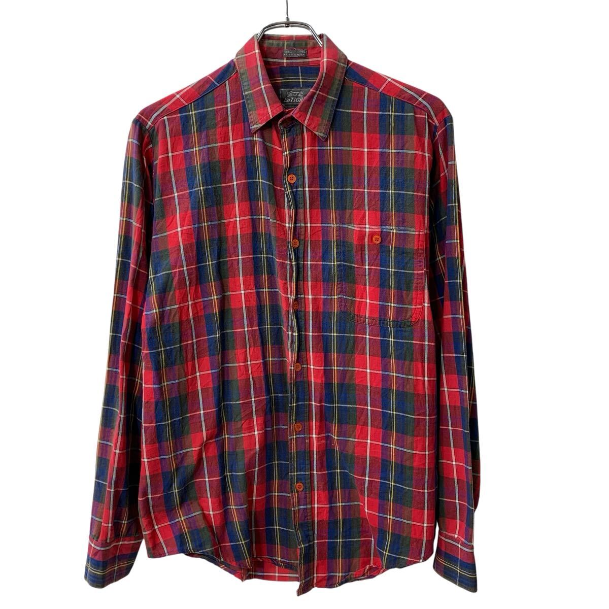 TIGRE BROCANTE レッド系チェック長袖シャツ 【公式通販】
