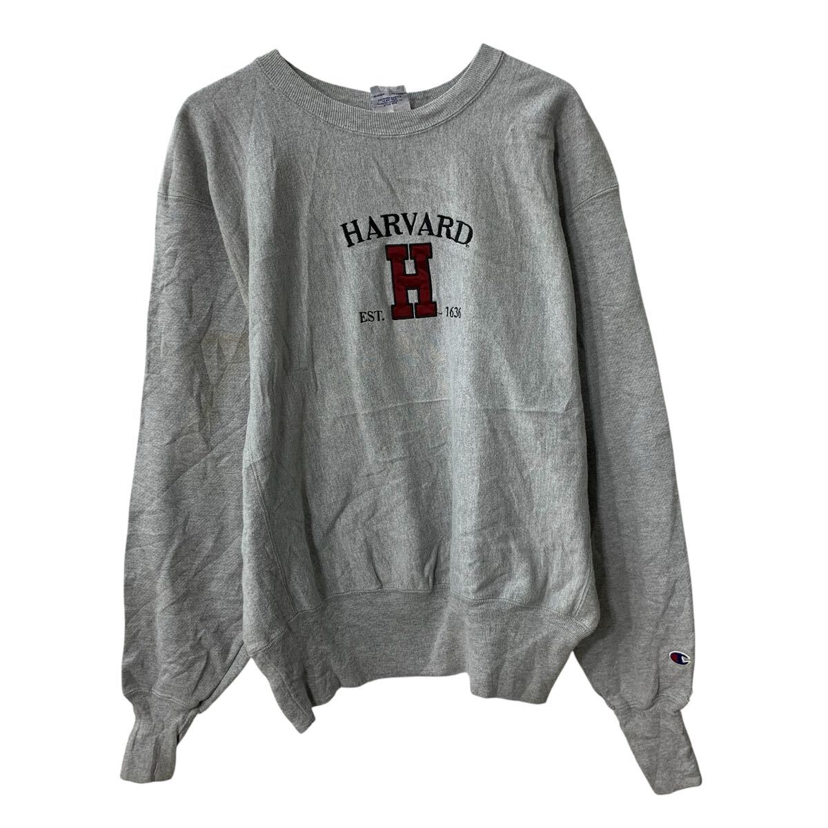 Rakuten - 【中古】【古着】 メキシコ製 Champion プリントスウェット トレーナー M グレー チャンピオン プルオーバー カレッジ リバースウィーヴ 秋物 a804-6343