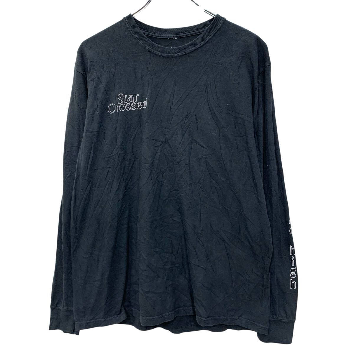 【中古】【古着】 Kacey Musgraves 長袖 プリントTシャツ MEDIUM ブラック ケイシー・マスグレイヴス プルオーバー バックプリント 春物 a804-6355