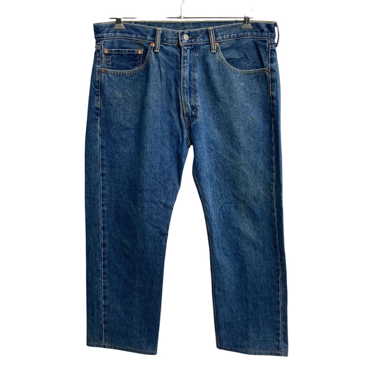 Rakuten - 【中古】【古着】 Levi's 505 デニムパンツ W38 ブルー リーバイス ジップアップ ビッグサイズ コインポケット アメカジ デニム ジーンズ 2605-275