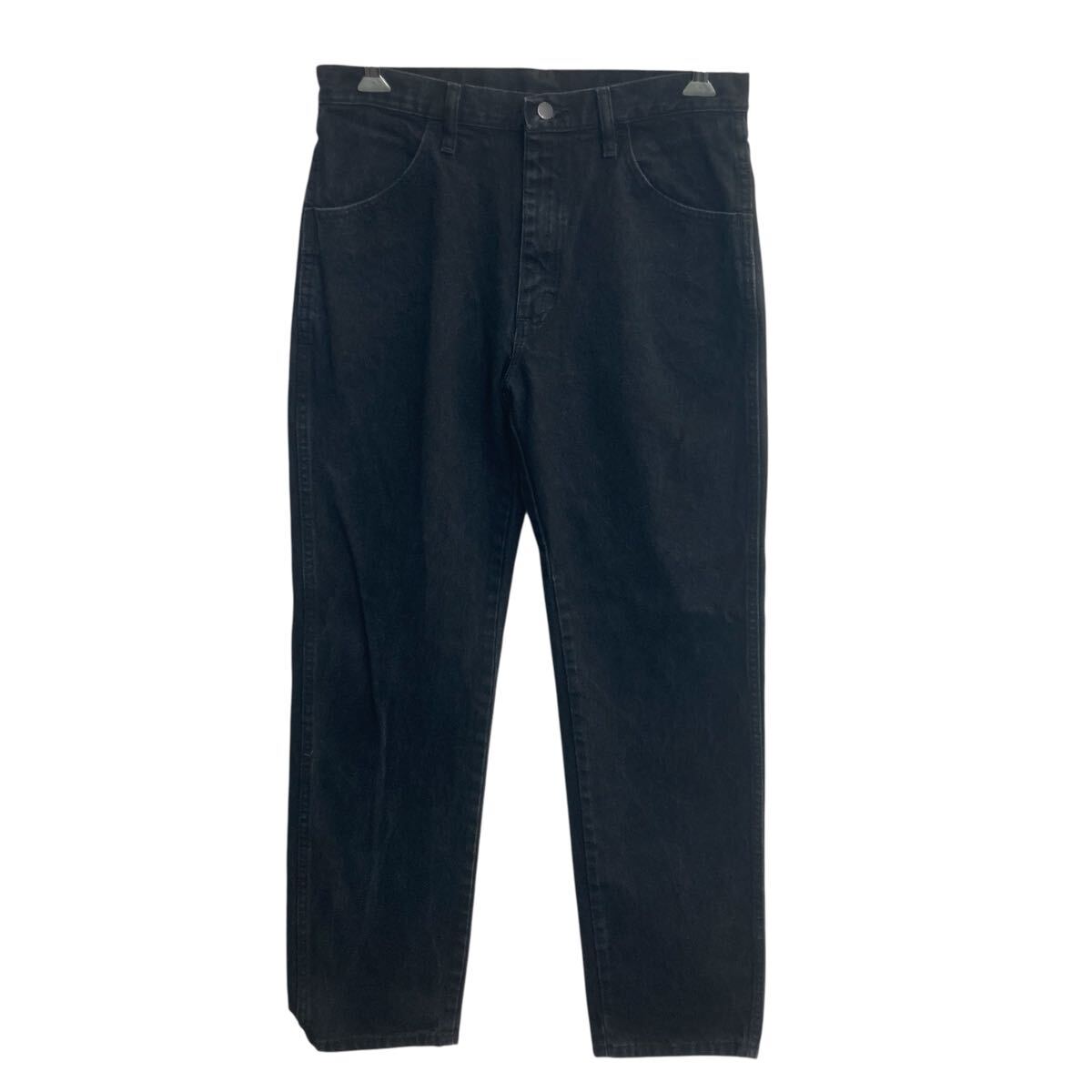  RUSTLER デニムパンツ W32 ブラック ラスラー ジップアップ テーパード シルエット シンプル デニム ジーンズ 2605-304