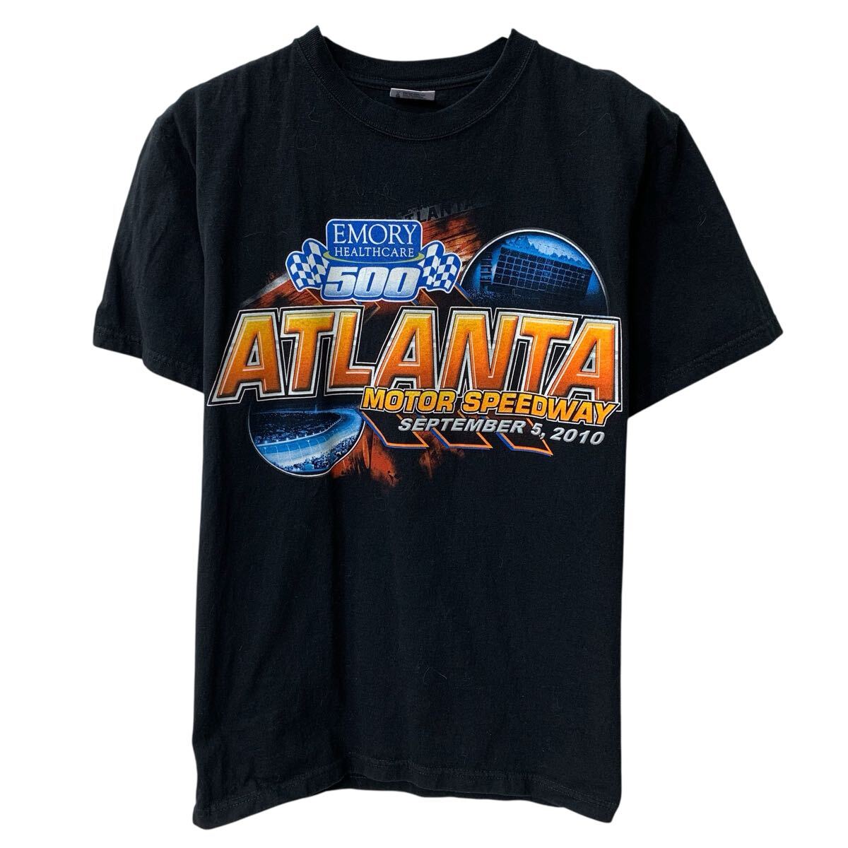  NASCAR CHASE AUTHENTIC 半袖 プリントTシャツ M ブラック プルオーバー 両面プリント ビッグプリント カットソー 夏物 a805-6144