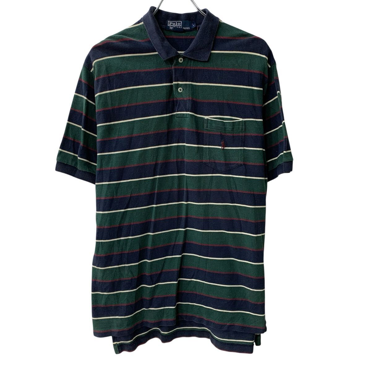 楽天市場】polo ralph lauren ボーダー グリーン（ポロシャツ