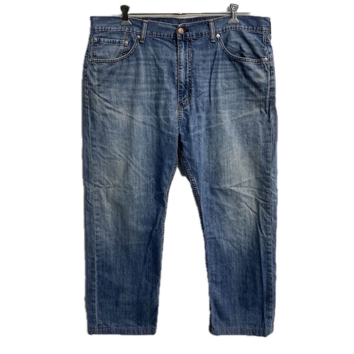 Rakuten - 【中古】【古着】 メキシコ製 Levi's 505 デニムパンツ W40 ブルー リーバイス ジップアップ ビッグサイズ アメカジ デニム ジーンズ 2605-432