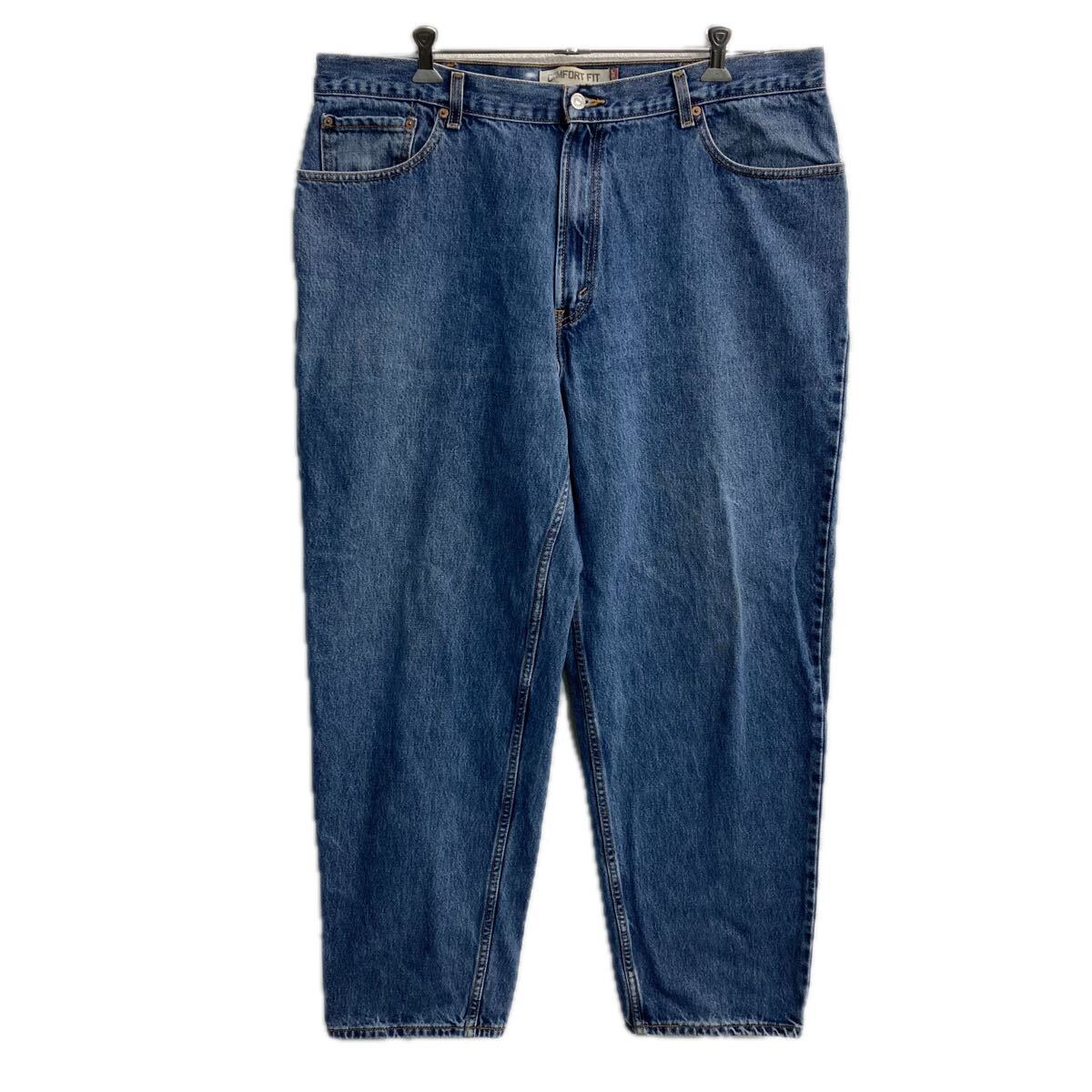 Rakuten - 【中古】【古着】 メキシコ製 Levi's 560 デニムパンツ W40 ブルー リーバイス ジップアップ コンフォートフィット アメカジ デニム ジーンズ 2605-437
