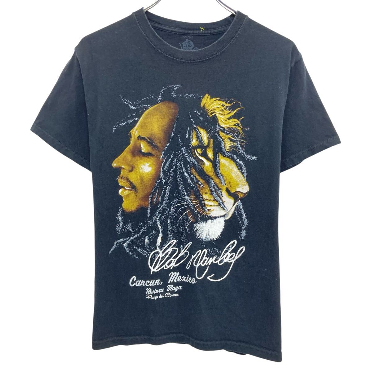  EXPRESSATE 半袖 バンドTシャツ M ブラック エクスプレスサテ プルオーバー Bob Marley ボブ・マーリー レゲエ カットソー 夏物 a805-6583