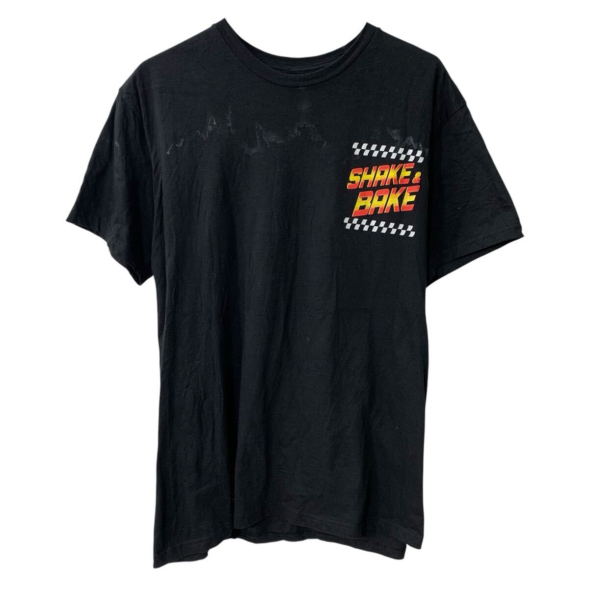  TALLADEGA NIGHTS 半袖 プリントTシャツ L ブラック プルオーバー 両面プリント ビッグプリント カットソー 夏物 a805-6674