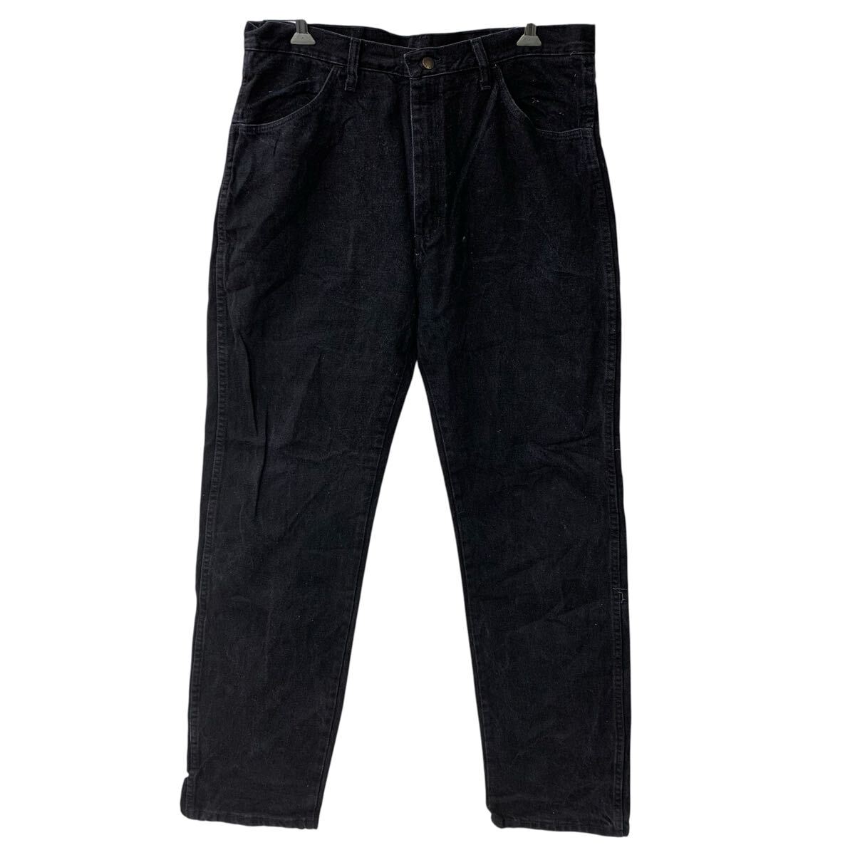  メキシコ製 RUSTLER デニムパンツ W36 ブラック ラスラー ジップアップ ビッグサイズ アメカジ デニム ジーンズ 2605-548