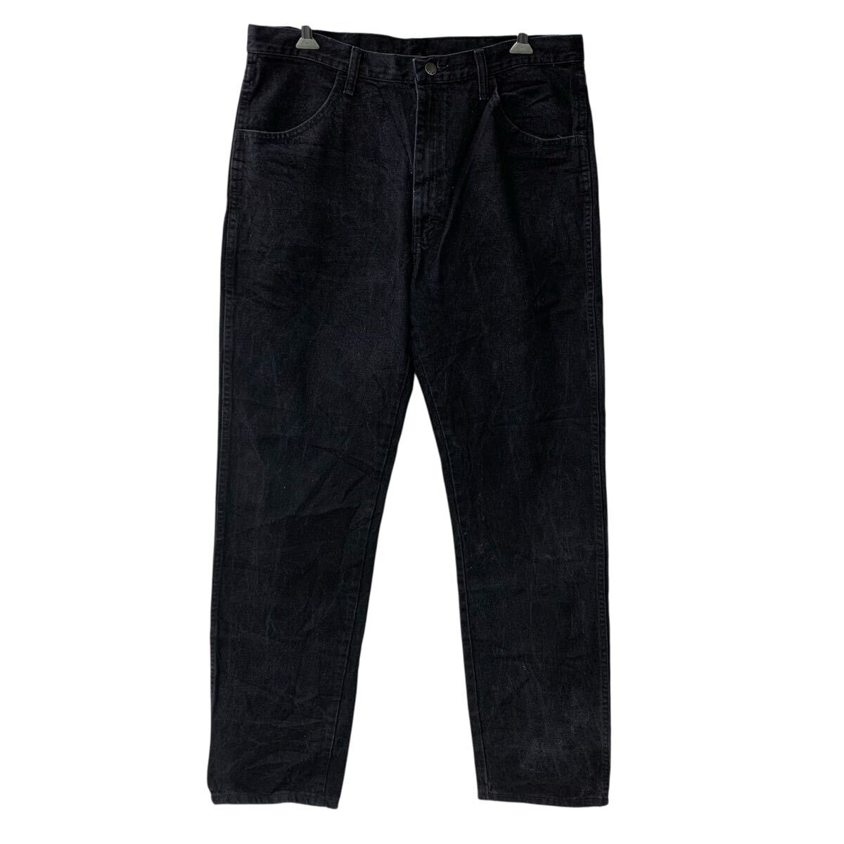  メキシコ製 RUSTLER デニムパンツ W36 ブラック ラスラー ジップアップ ビッグサイズ アメカジ デニム ジーンズ 2605-551