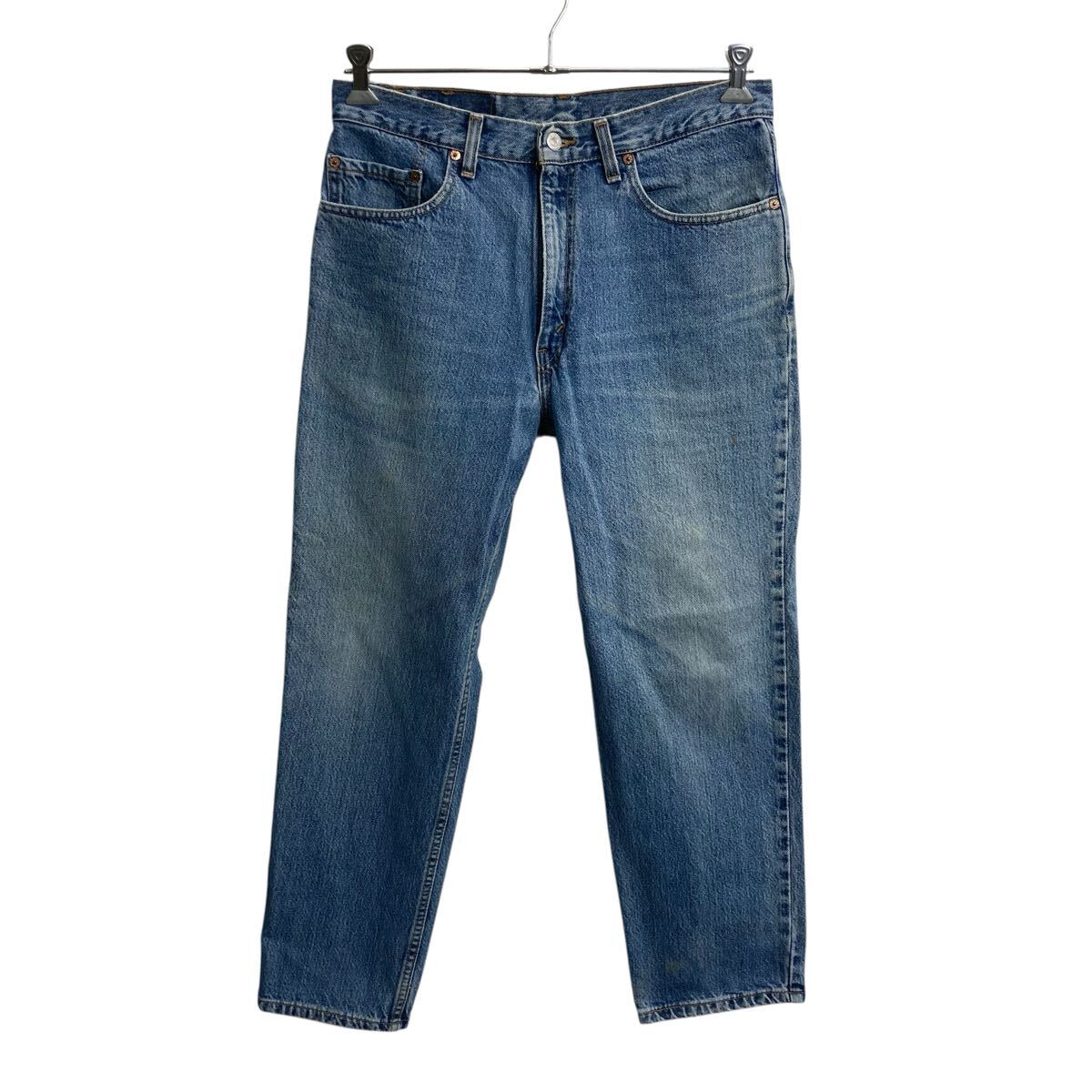 Rakuten - 【中古】【古着】 00s USA製 Levi's 550 デニムパンツ W34 ブルー リーバイス ジップアップ 01年製 紙タグ リラックスフィット アメカジ デニム 2606-47