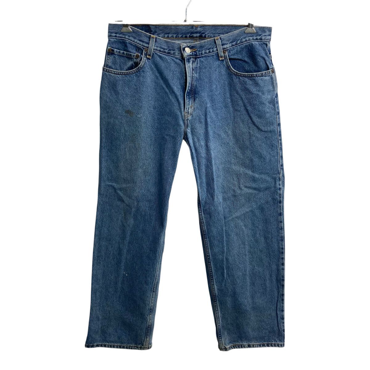 Rakuten - 【中古】【古着】 00s Levi's 550 デニムパンツ W36 ブルー リーバイス ジップアップ 02年製 紙タグ リラックスフィット アメカジ デニム ジーンズ 2606-62