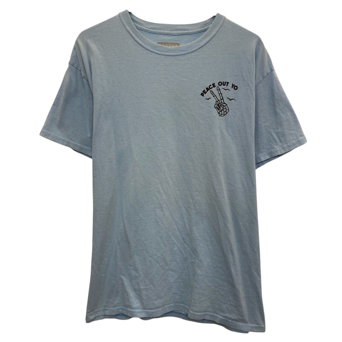  BOXSET 半袖 プリントTシャツ LARGE ライトブルー ボックスセット プルオーバー バックプリント グリムリーパー カットソー 夏物 a806-5093