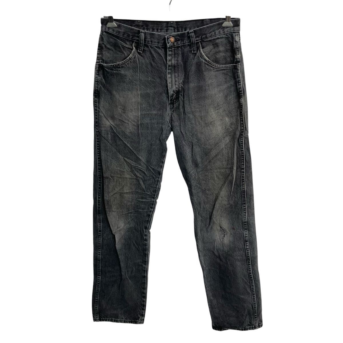  メキシコ製 RUSTLER デニムパンツ W32 ブラック ラスラー ジップアップ アメカジ デニム ジーンズ 2606-238