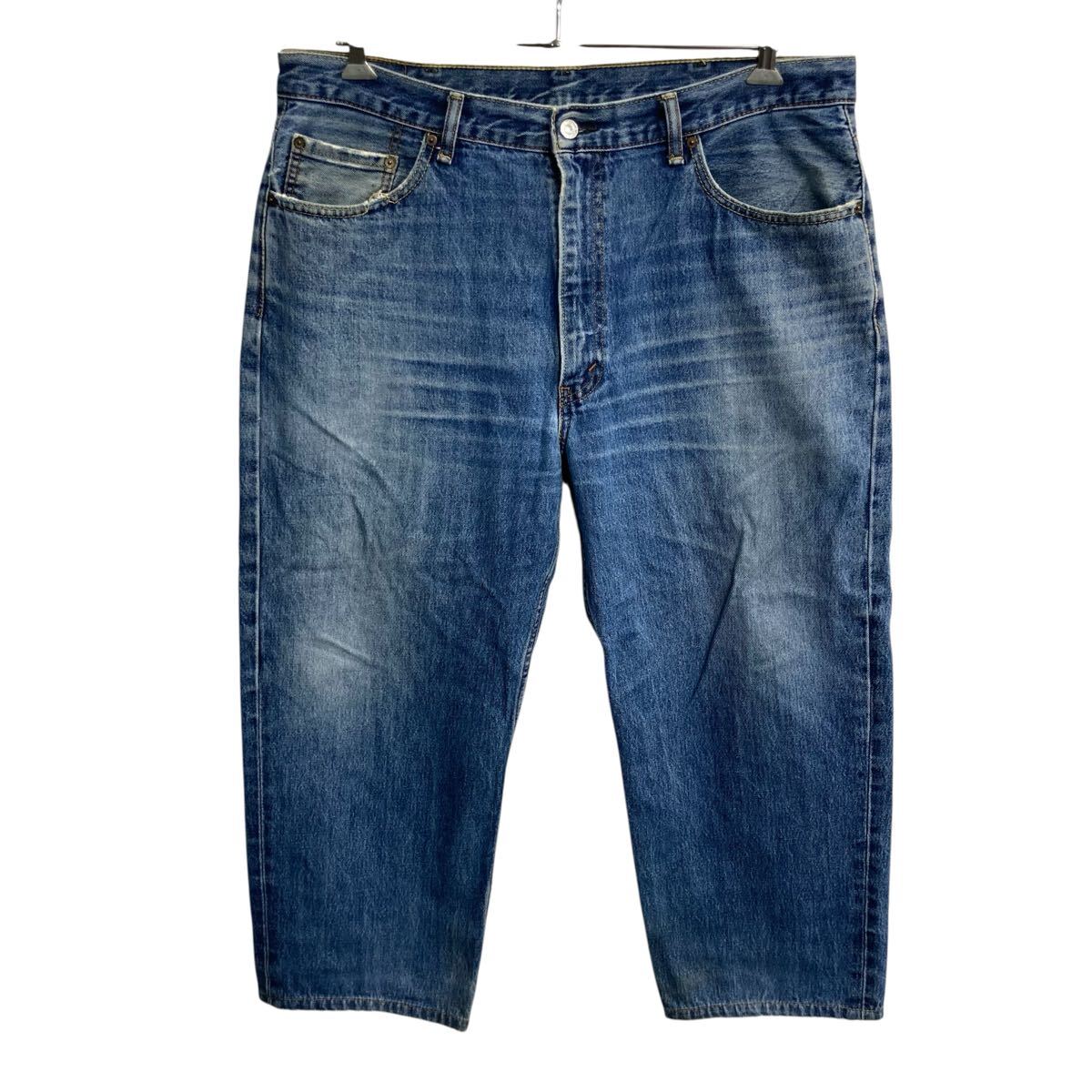 Rakuten - 【中古】【古着】 Levi's 550 デニムパンツ W40 ブルー リーバイス ジップアップ 紙パッチ ビッグサイズ コインポケット アメカジ デニム ジーンズ 2606-390