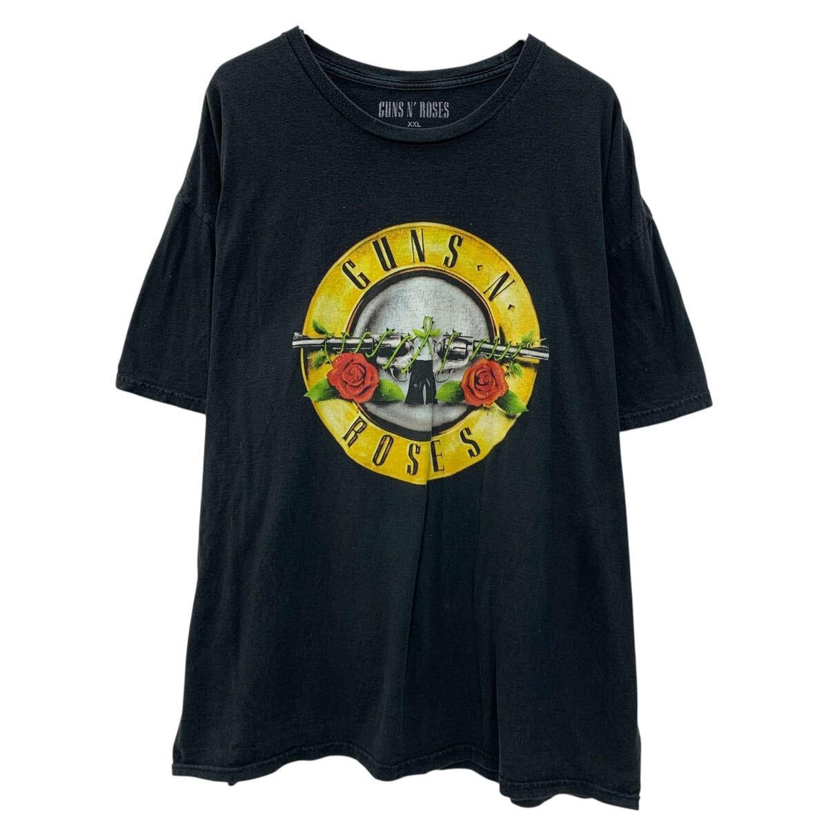 Rakuten - 【中古】【古着】 GUNS N' ROSES 半袖 バンドTシャツ XXL ブラック ガンズアンドローゼス プルオーバー ビッグプリント バンT カットソー 夏物 a806-5765